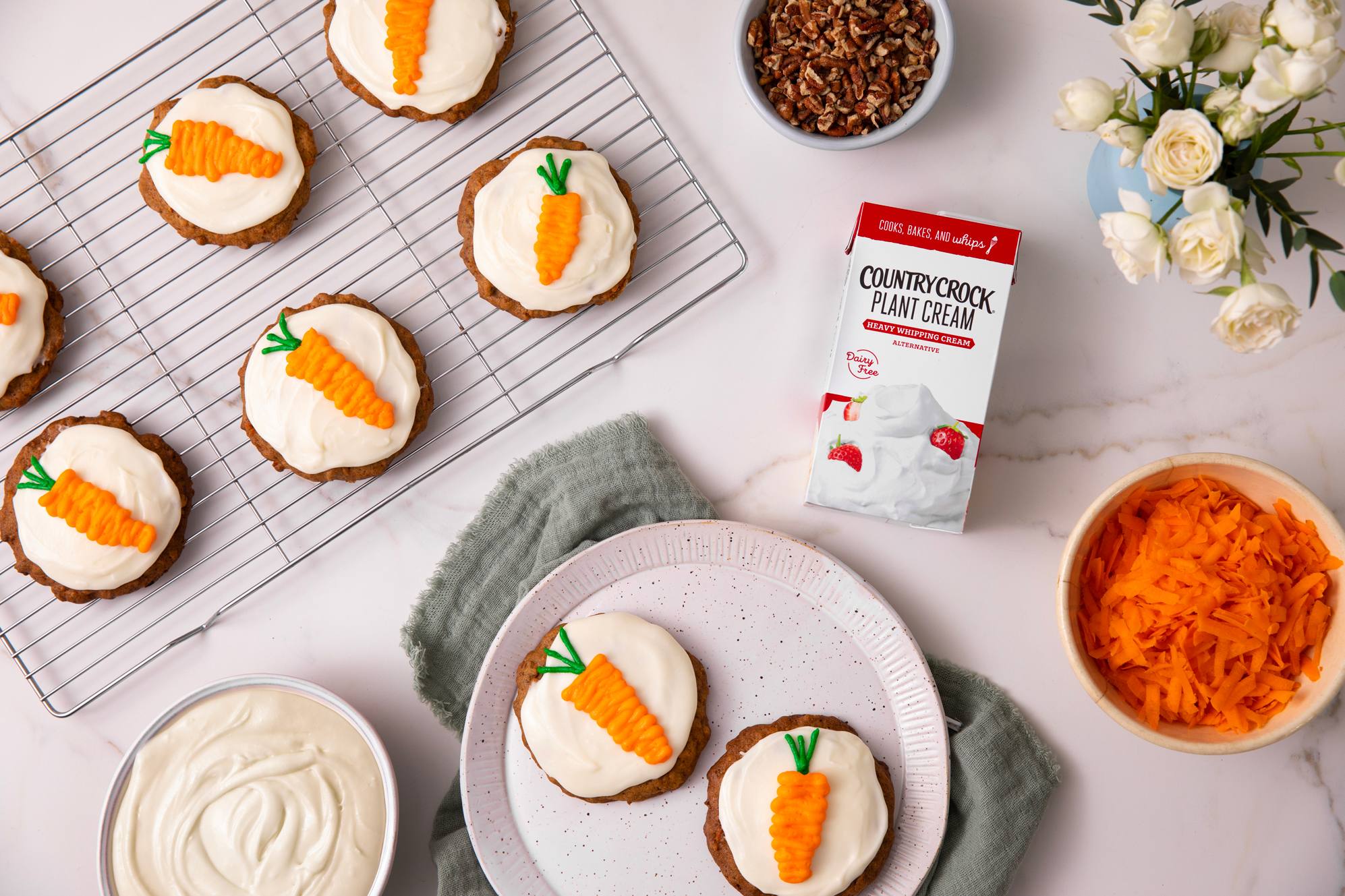recipe image Country Crock® Carrot Cake Cookies