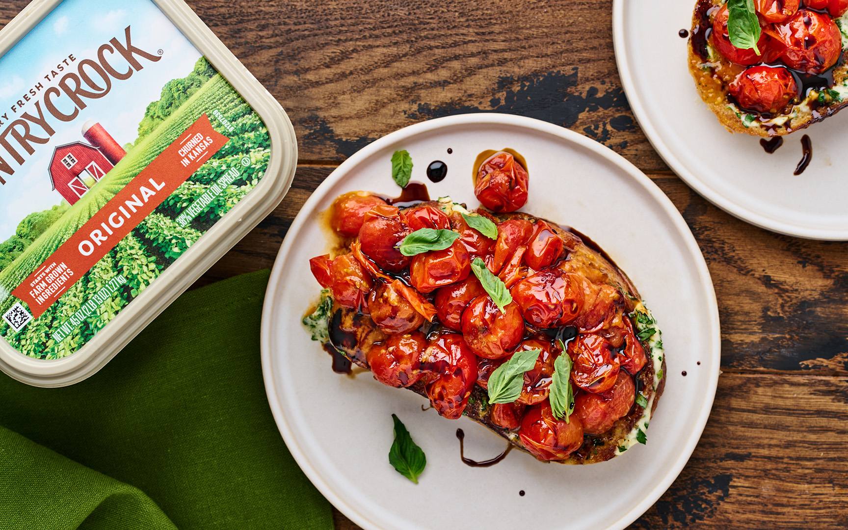 recipe image Country Crock A Toast: To Tomato Season
