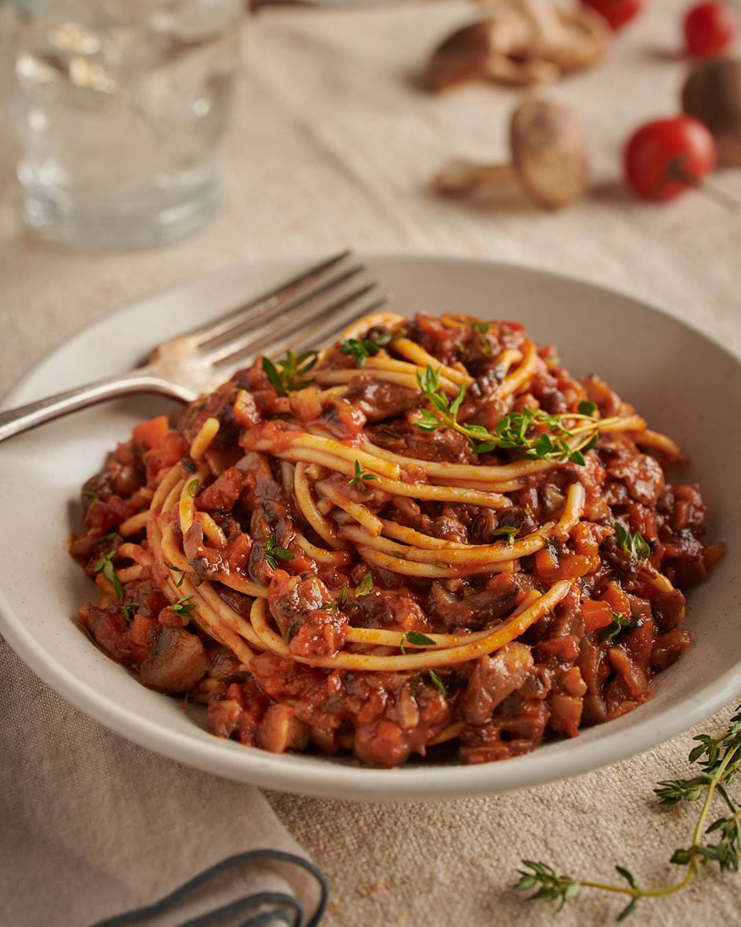 recipe image Mushroom Bolognese