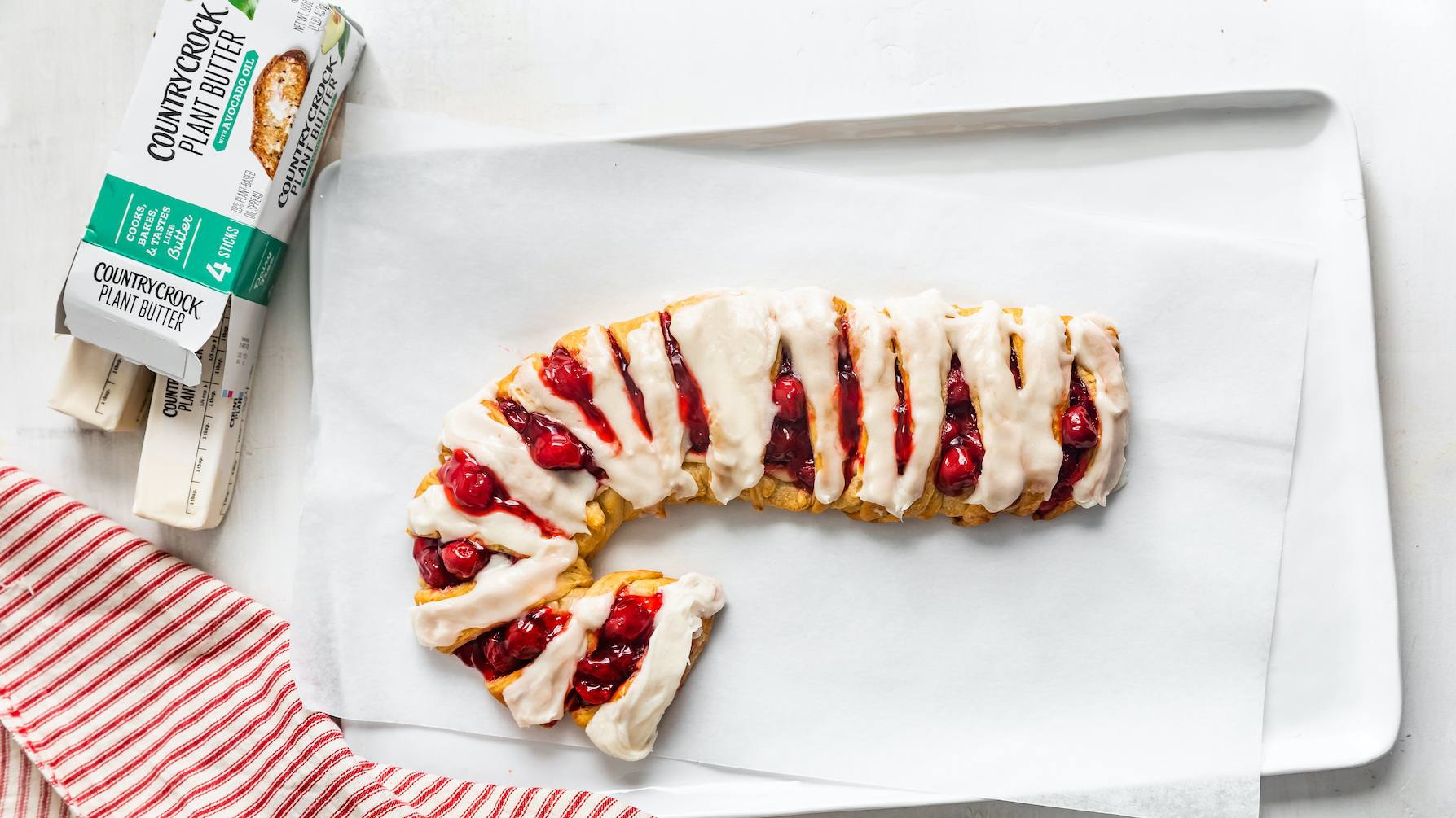 recipe image Very Cherry Candy Cane Treat