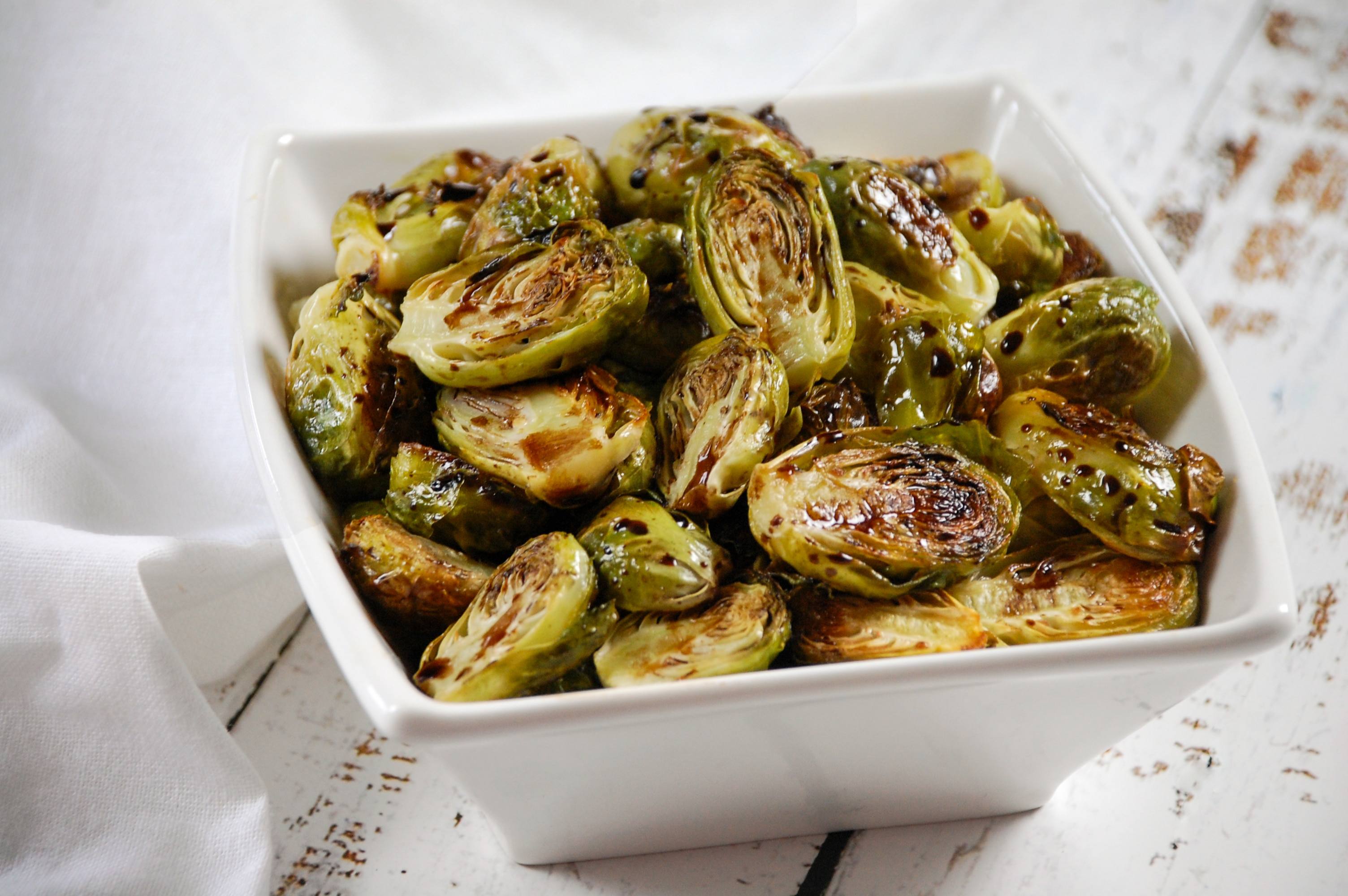 recipe image Roasted Brussels Sprouts with Maple Balsamic Glaze
